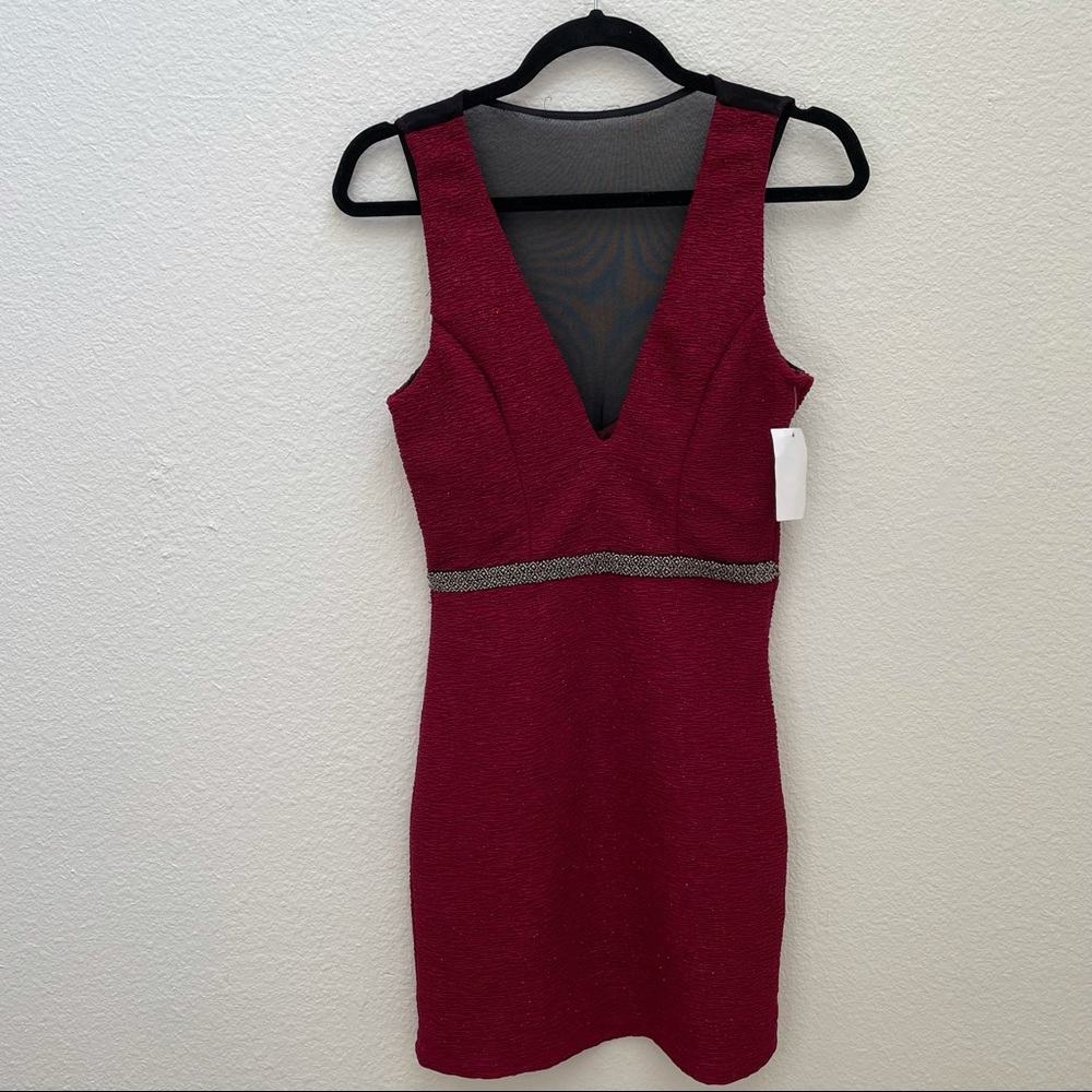 NWT TRIXXI dress. Red and black sparkle ✨